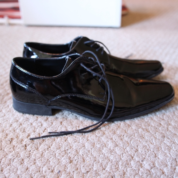 Calvin Klein Other - Calvin Klein Black Patent Dress Shoes Size 12